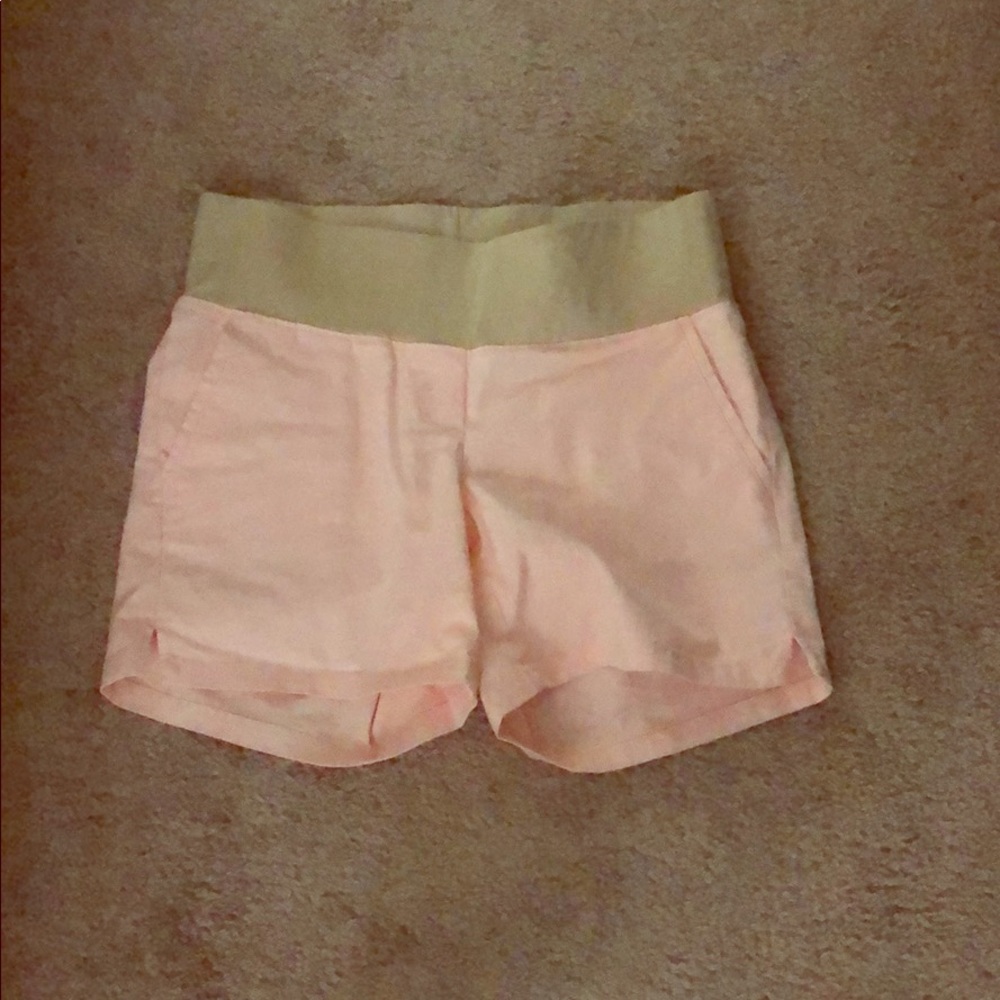 Used pink maternity shorts from Loft.